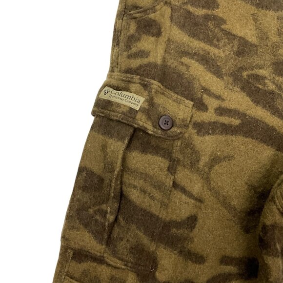 Columbia Gallatin Range Monarch Pass Camo Pants Wool Blend Outfitter Size 38 Men - Picture 3 of 11